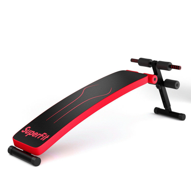Fitness Folding Weight Bench Adjustable Sit-up Board Workout Slant Bench