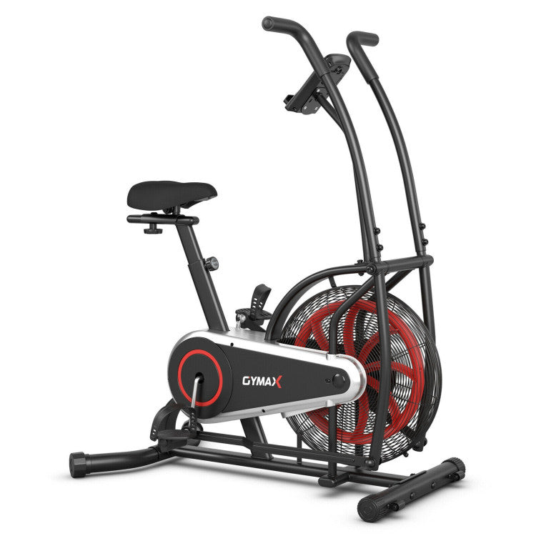 Fitness Upright Air Bike with Unlimited Resistance