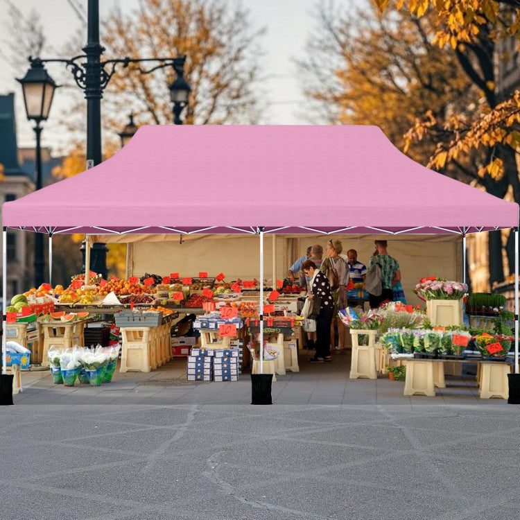 Outdooer 10 X 20 FT Pop up Canopy Tent Foldable Portable Outdoor Gazebo with Carry Bag NO WALLS