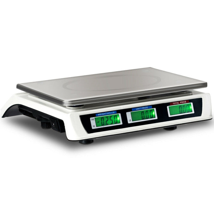 Kitchen Appliance 66 lbs Electronic Price Computing Scale with LCD Screen Display