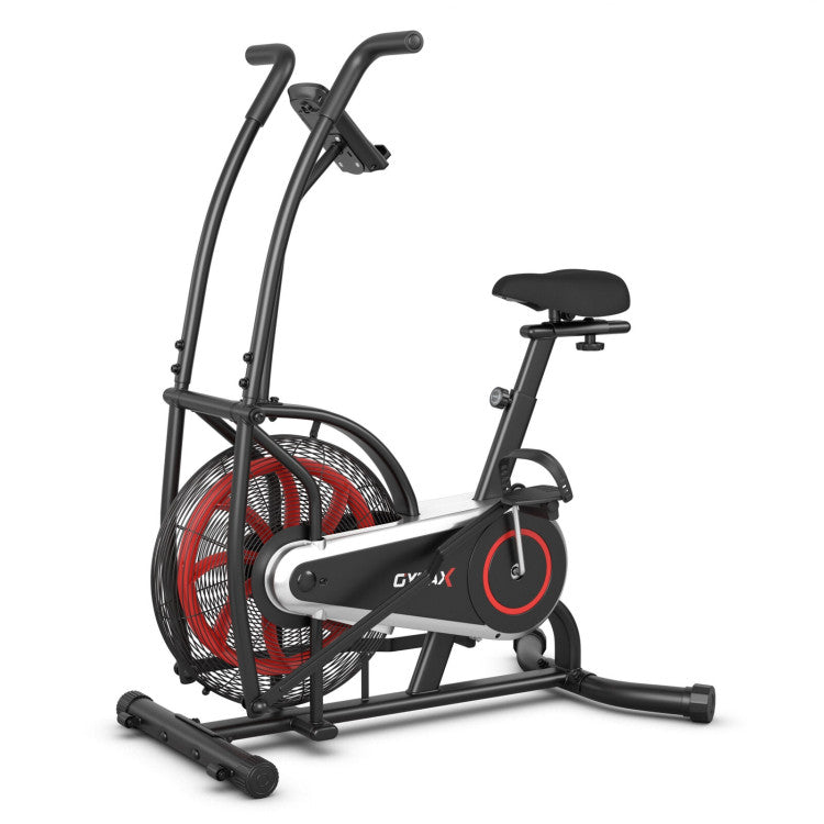 Fitness Upright Air Bike with Unlimited Resistance
