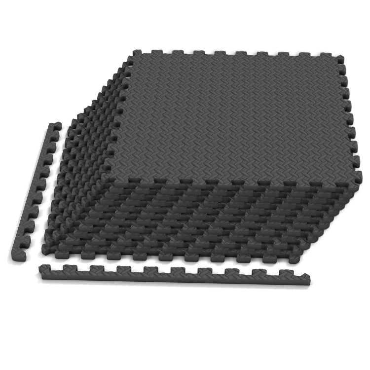 Fitness 12Tiles 1/2" Puzzle Exercise Floor Mats