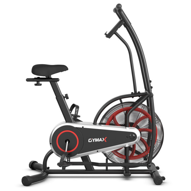 Fitness Upright Air Bike with Unlimited Resistance
