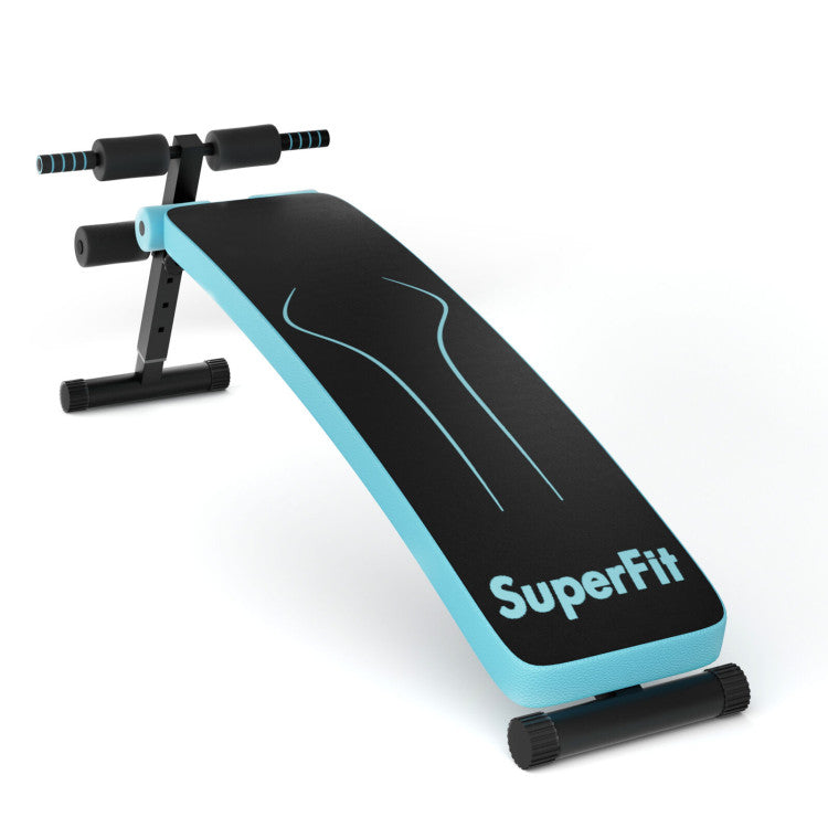Fitness Folding Weight Bench Adjustable Sit-up Board Workout Slant Bench