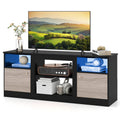 New TV Entertainment Center with Adjustable Shelf & Open Compartment for 65” TVs