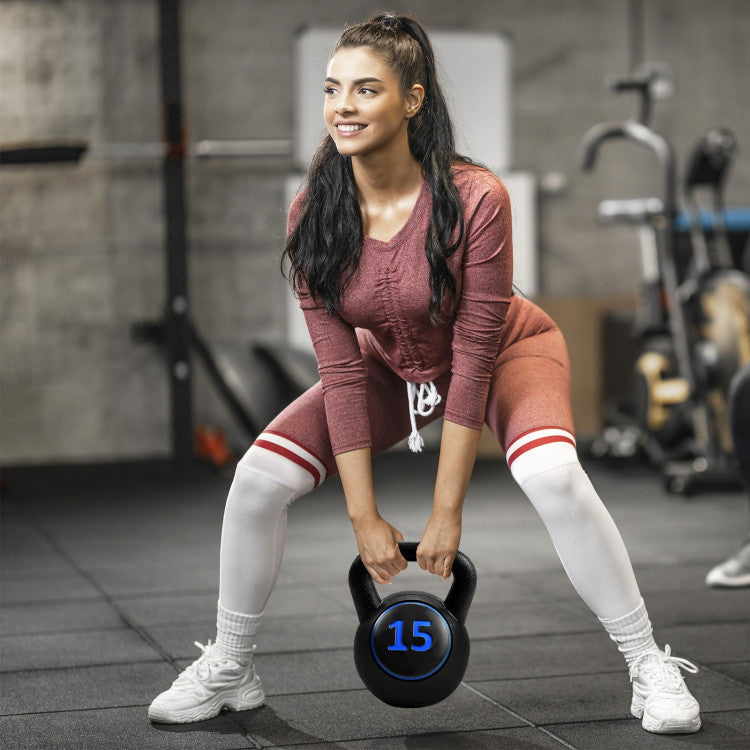 Fitness 3 Pieces 5 10 15lbs Kettlebell Weight Set