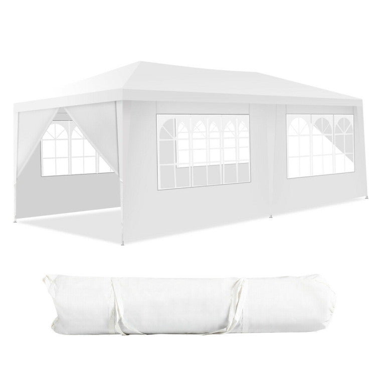 Outdoor 10 x 20 Feet 6 Sidewalls Canopy Tent with Carry Bag