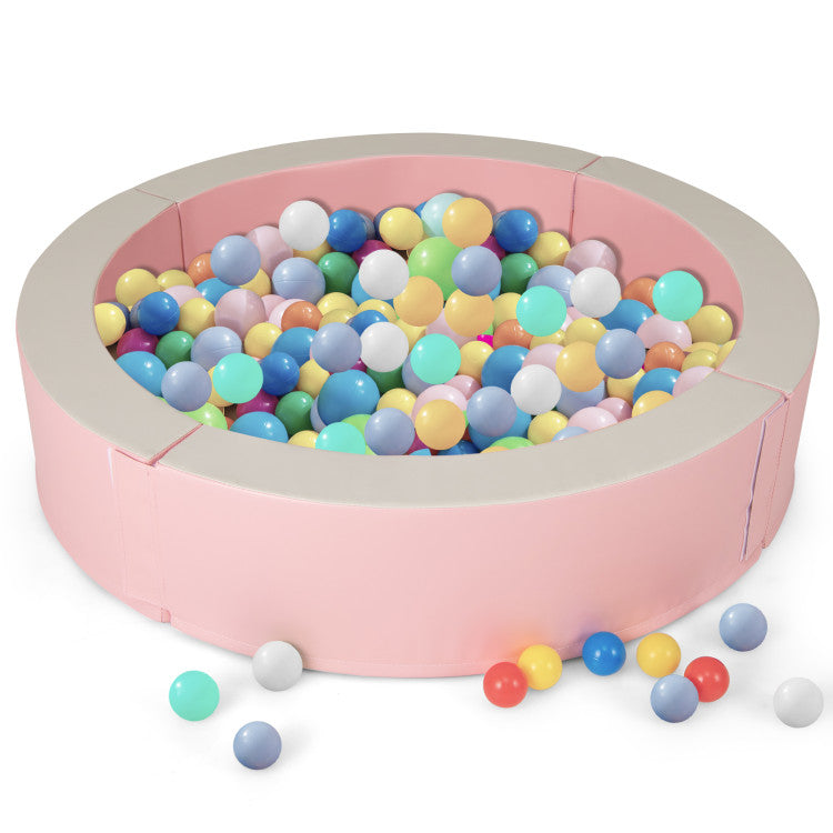 Detachable Foam Ball Pit with 50 Colorful Ocean Balls