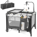 Multi-Functional Baby Playpen with Removable Changing Table