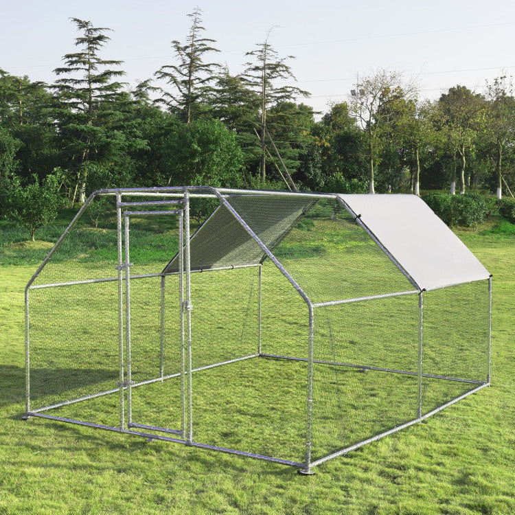 New Outdoor 9.5 x 12.5 Feet Large Walk In Chicken Coop Run House