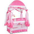 4-in-1 Portable Baby Playard with Carry Bag and Mosquito Net