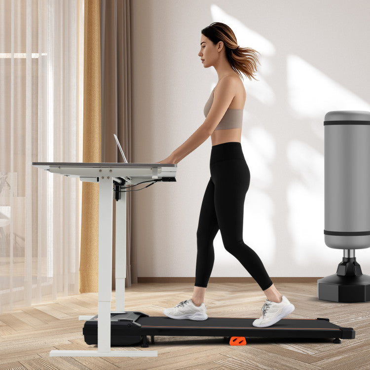 Fitness 2.5HP Under Desk Treadmill with Remote Control for Home Office