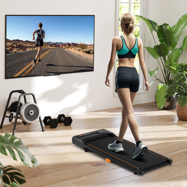 Fitness 2.5HP Under Desk Treadmill with Remote Control for Home Office
