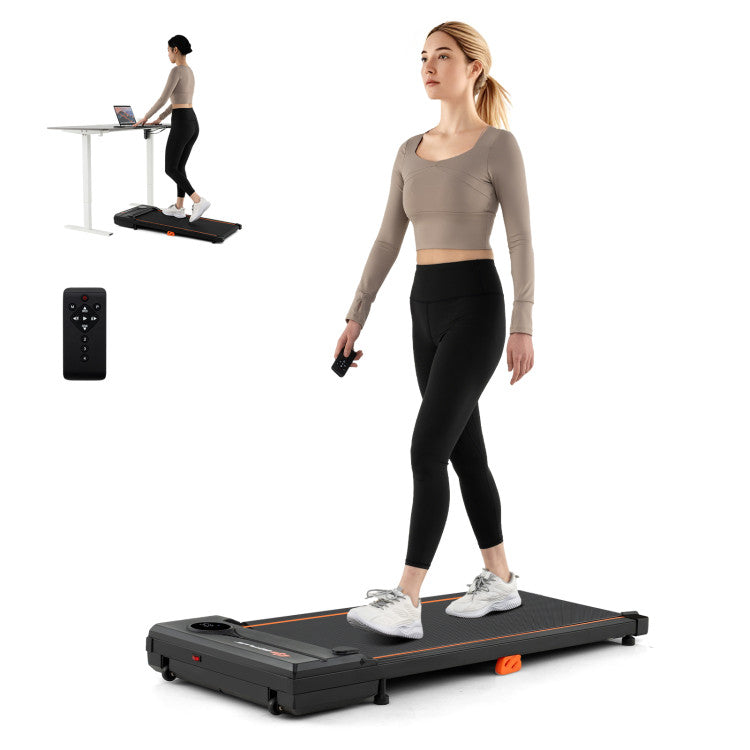 Fitness 2.5HP Under Desk Treadmill with Remote Control for Home Office