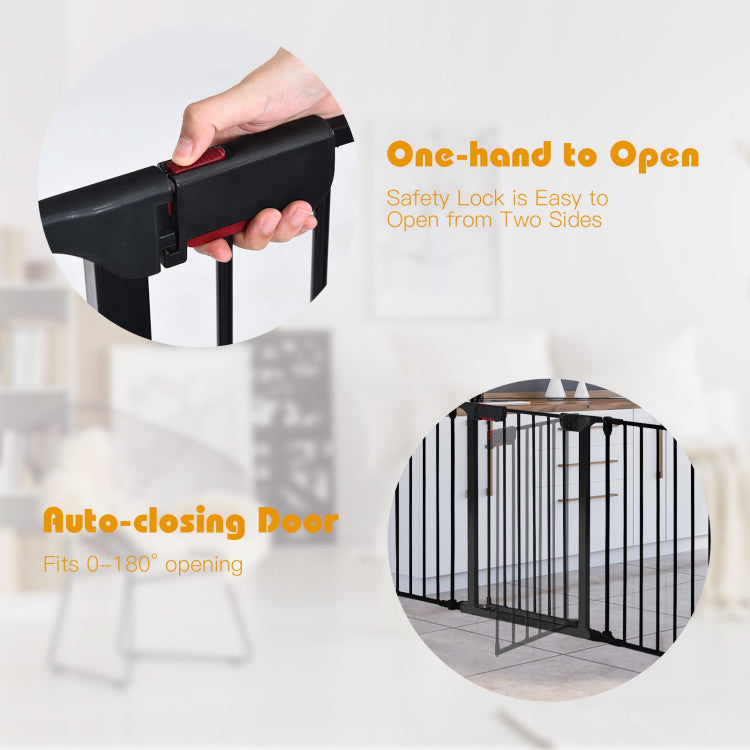 Pet 115 Inch Length 5 Panel Adjustable Wide Fireplace Fence