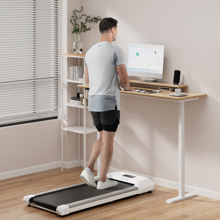 Fitness 2.25 HP Walking Pad with LED Display and Remote Control