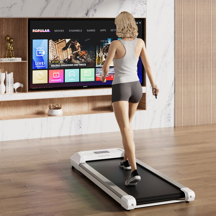 Fitness 2.25 HP Walking Pad with LED Display and Remote Control