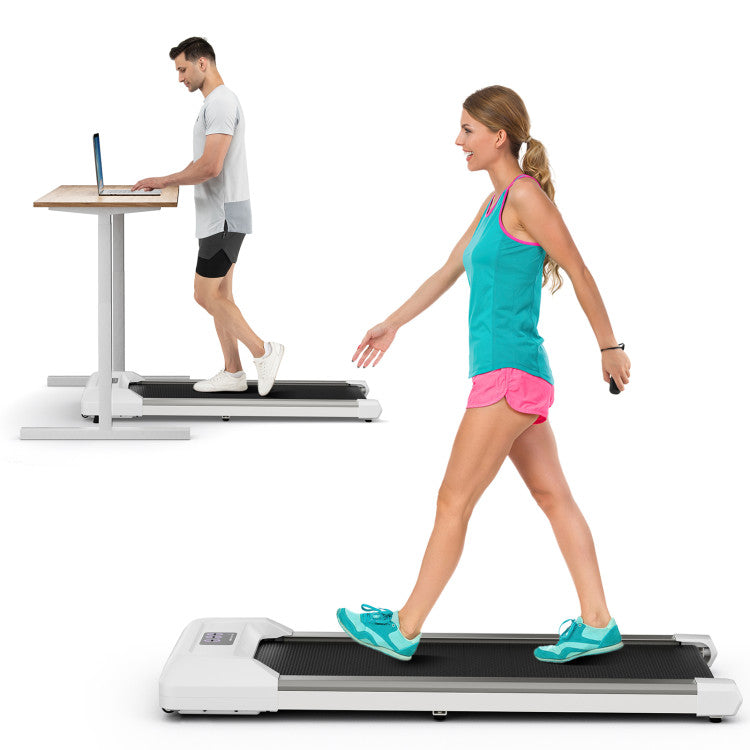 Fitness 2.25 HP Walking Pad with LED Display and Remote Control