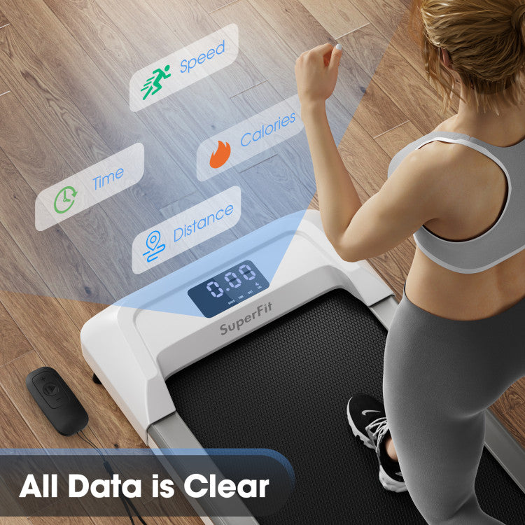 Fitness 2.25 HP Walking Pad with LED Display and Remote Control