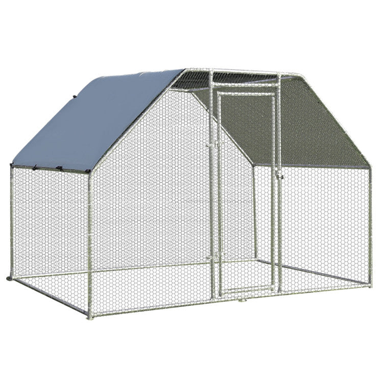 New Outdoor 9.5 x 6.5 Feet Large Walk In Chicken Run Cage