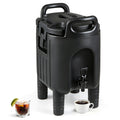 Home Outdoor 2.6 Gal Insulated Beverage Dispenser with Handles and Two-Stage Faucet