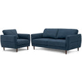 Home 2 Pieces Modern Upholstered Sofa Set with Removable Cushion Covers