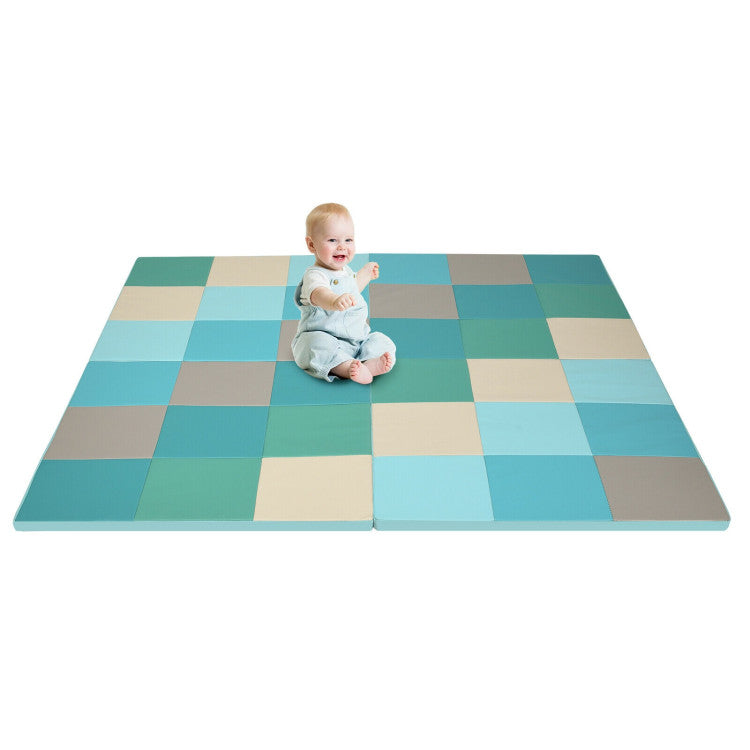 58 Inch Toddler Folding Activity Floor Mat Foam Baby Play Mat