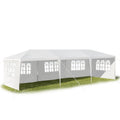 Outdoor 10 x 30 Feet Canopy Tent with 5 Removable Sidewalls for Party Wedding