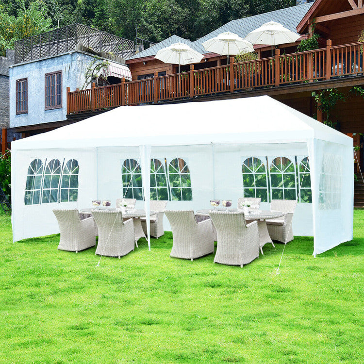 Outdoor 10 x 20 Feet 6 Sidewalls Canopy Tent with Carry Bag