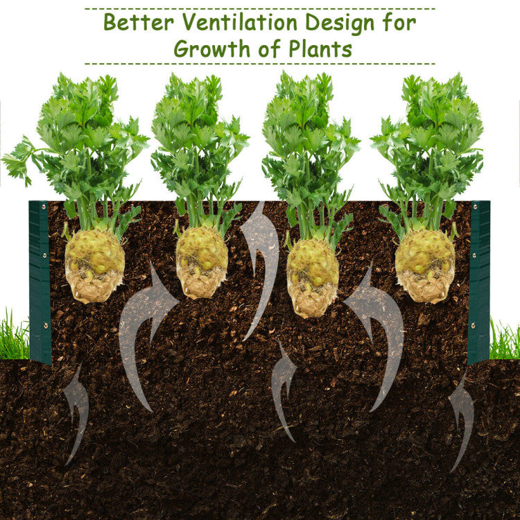 Outdoor Patio Raised Garden Bed for Vegetable Flower Planting