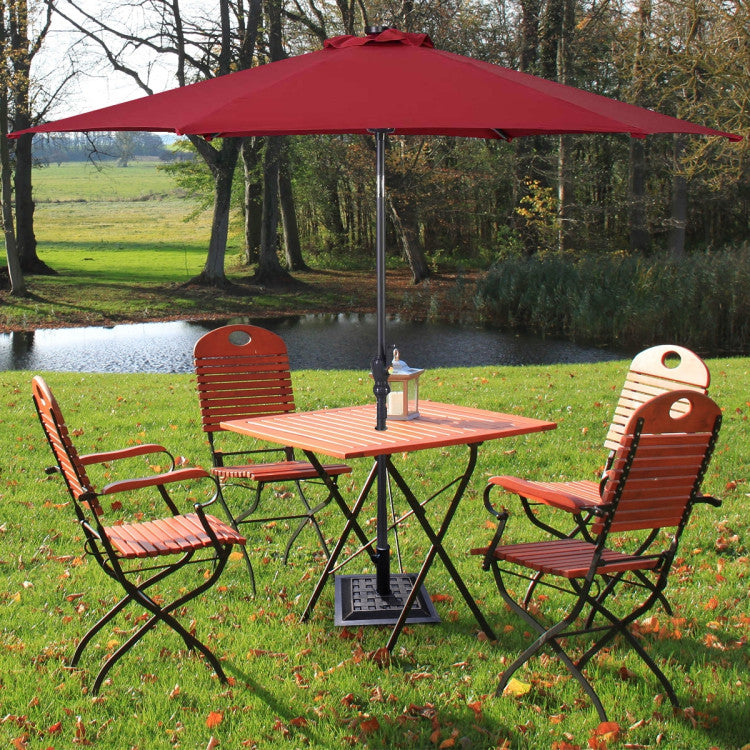 Outdoor 17.5 Inch Heavy Duty Square Umbrella Base Stand of 30 lbs for Outdoor