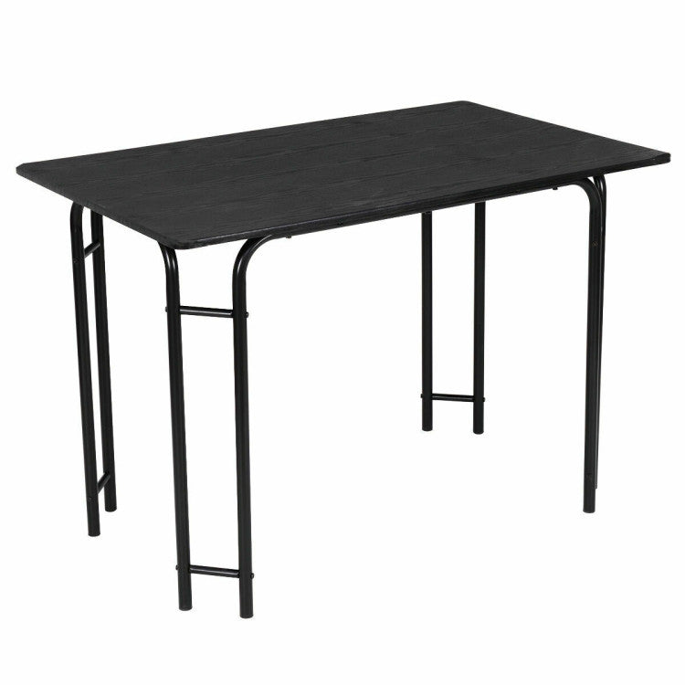 Modern 5 Pieces Wood Rectangular Dining Table Set