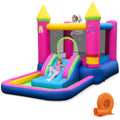 Outdoor Kids Inflatable Bounce House Cute Princess Bouncy Castle with 520W Blower
