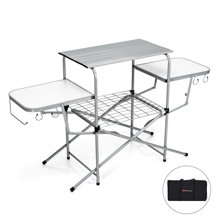 New Outdoor Foldable Outdoor BBQ Table Grilling Stand