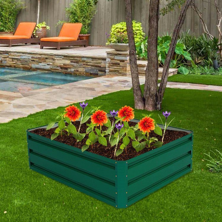 Outdoor Patio Raised Garden Bed for Vegetable Flower Planting