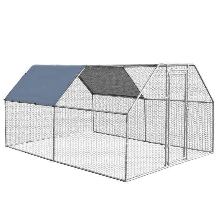 New Outdoor 9.5 x 12.5 Feet Large Walk In Chicken Coop Run House