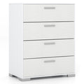 Home 4 Drawer Storage Cabinet with Metal Legs Handles with Anti-Toppling Devices