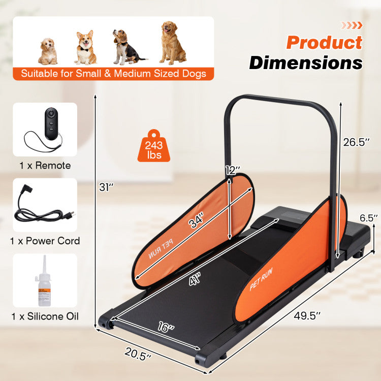 New Pet Treadmill for Small & Medium Dogs with LED Display and Adjustable Speed