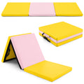 Fitness 6 x 2 FT Tri-Fold Gym Mat with Handles and Removable Zippered Cover