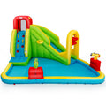 Outdoor Kids Inflatable Splash Jump Slide Water Bounce without Blower