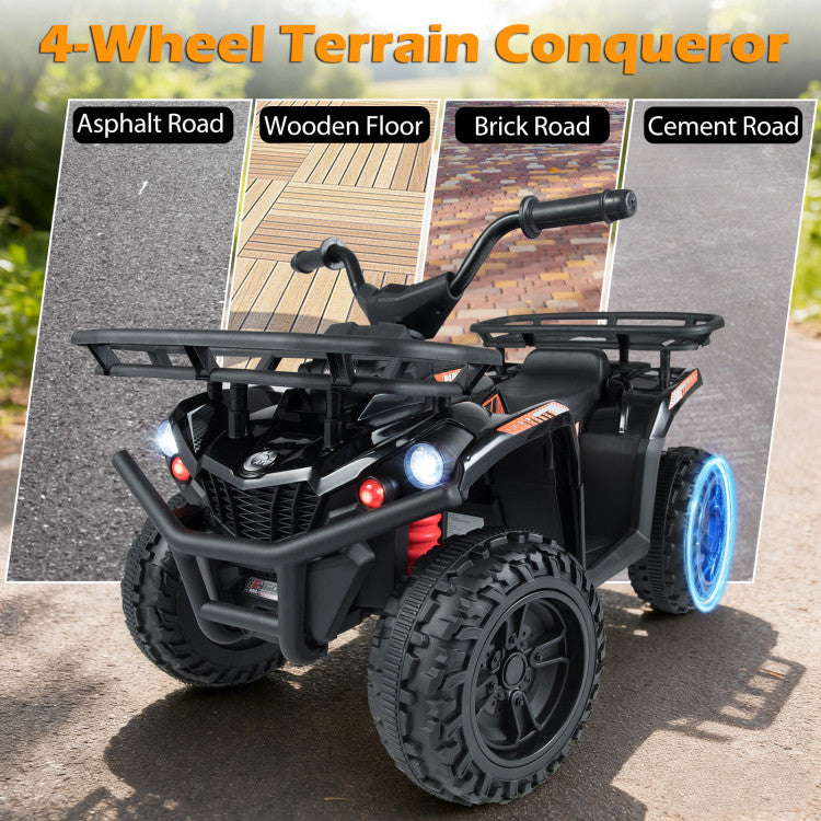 24V Electric Ride On Quad with LED Headlights