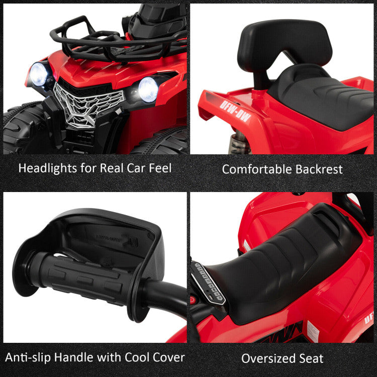 12V Kids Ride On ATV 4 Wheeler with MP3 and Headlights