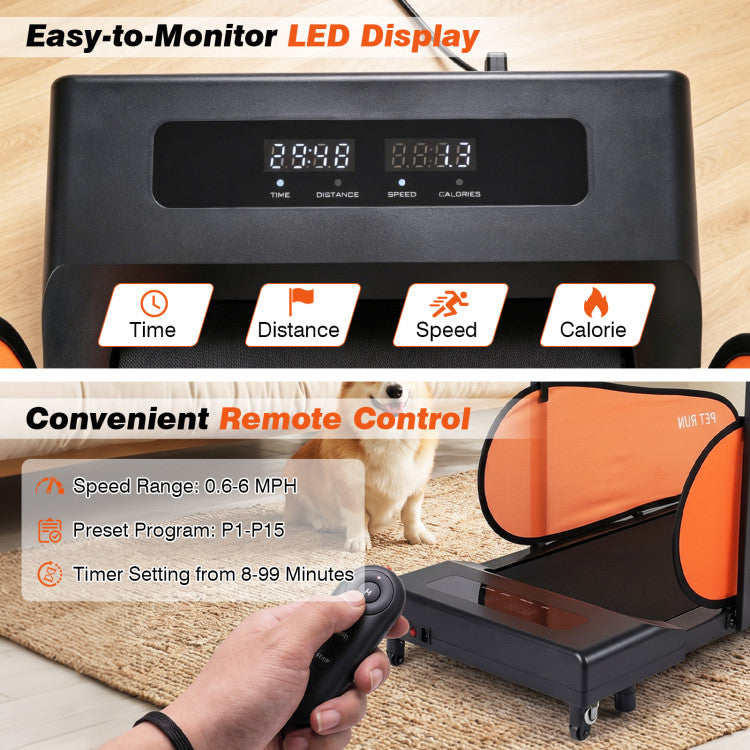 New Pet Treadmill for Small & Medium Dogs with LED Display and Adjustable Speed