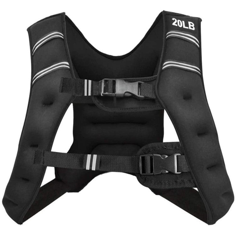 Fitness Training Weight Vest Workout Equipment with Adjustable Buckles and Mesh Bag