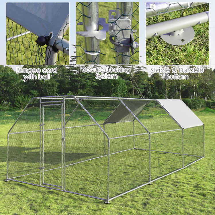 New Outdoor 9.5 x 19 Feet Large Walk In Chicken Coop