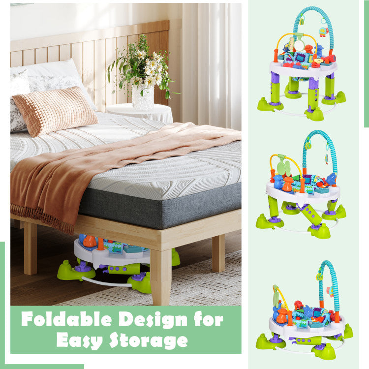 4-in-1 Baby Bouncer Activity Center with 3 Adjustable Heights
