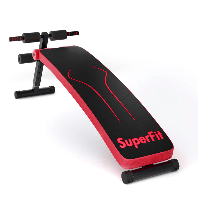 Fitness Folding Weight Bench Adjustable Sit-up Board Workout Slant Bench