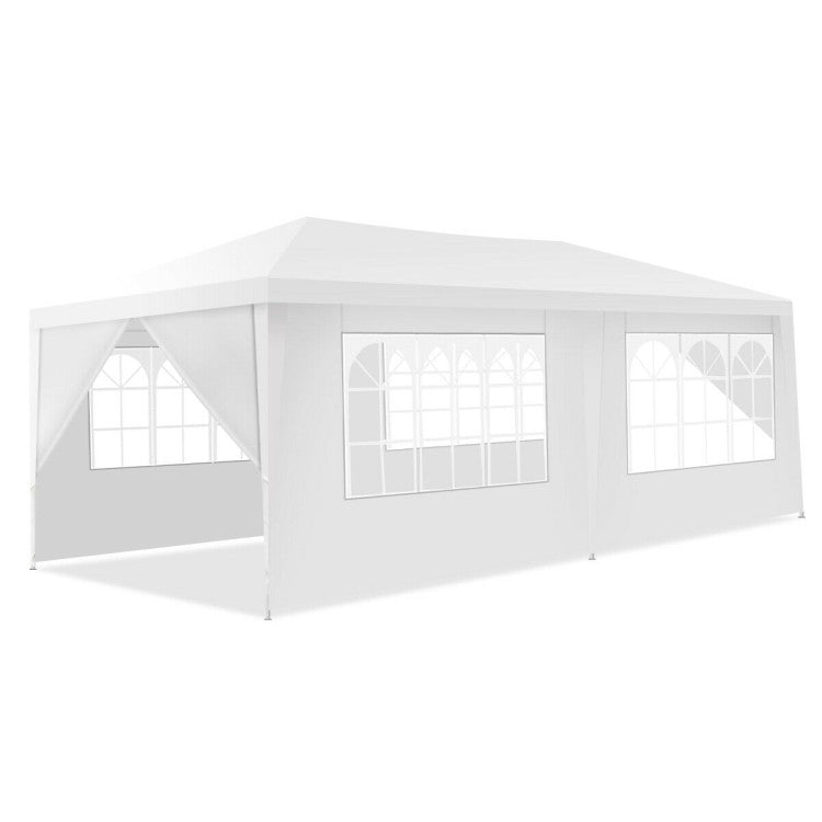 Outdoor 10 x 20 Feet 6 Sidewalls Canopy Tent with Carry Bag