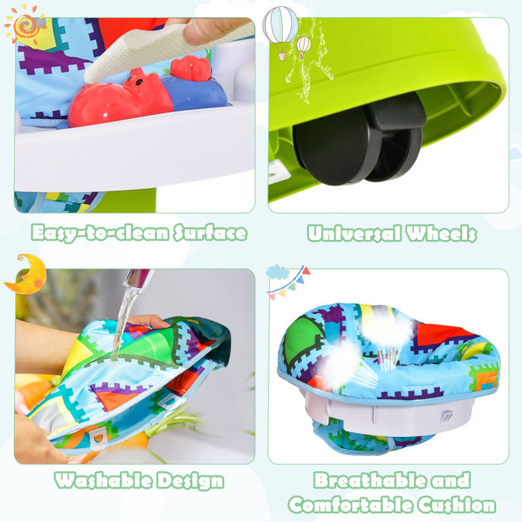 4-in-1 Baby Bouncer Activity Center with 3 Adjustable Heights