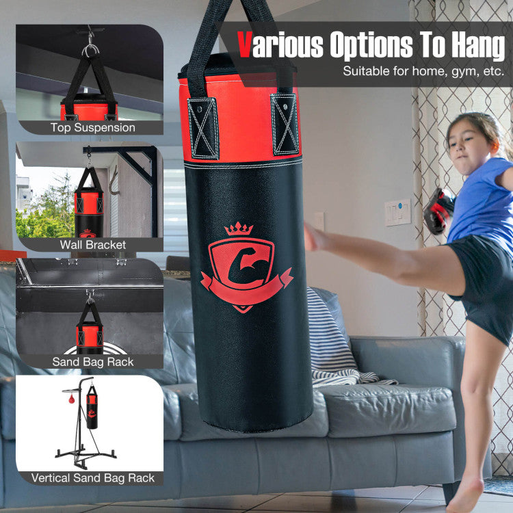 Fitness Kids 11 Pounds Kids Hanging Punching Bag Set with Punching Gloves